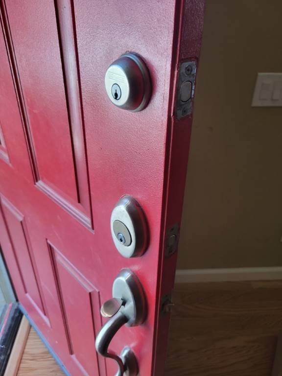 Upgraded residential deadbolt installed by Locks Around the Clock