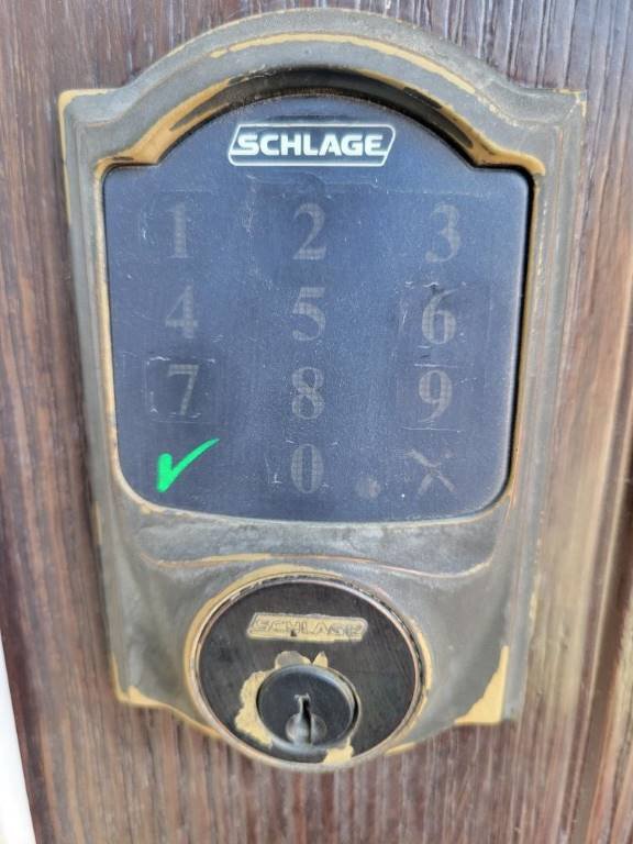 Schlage smart lock installed and configured by Locks Around the Clock